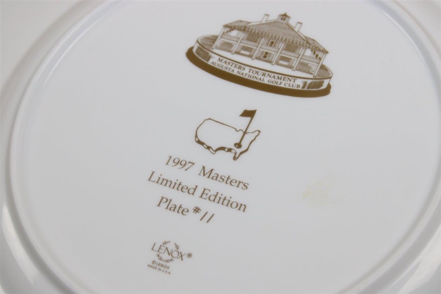 1997 Masters Tournament Lenox Commemorative Member Plate #11 with Original Box