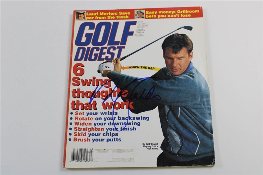 Three (3) Nick Faldo Signed Magazines - Golf Digest, Sports Illustrated & 79th PGA JSA ALOA