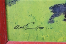 Arnold Palmer Leg Kick Print Signed by Artist - Framed