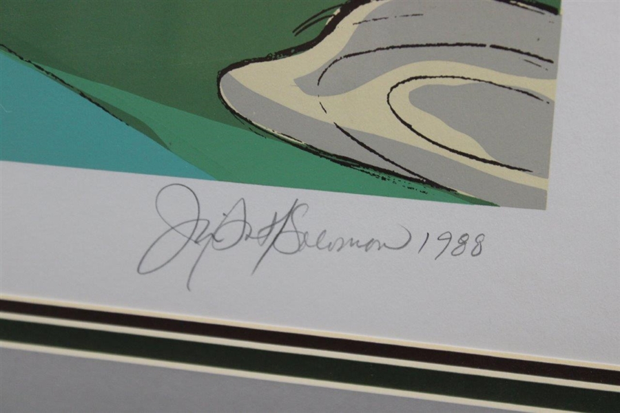 Pete Dye Signed Ltd Ed 1991 Teeth Of The Dog Print Signed by Artist - Framed JSA ALOA
