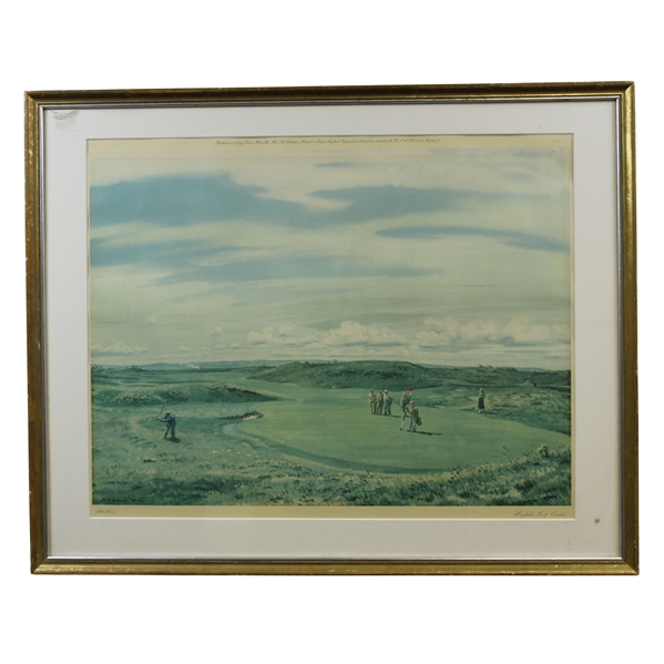 Arthur Weaver 1956 Hoylake Golf Course Print Published by Frost & Reed - Framed