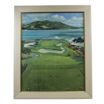 Ltd Ed 1987 James Petes 140/750 Golf Print by James Peter Cost - Framed
