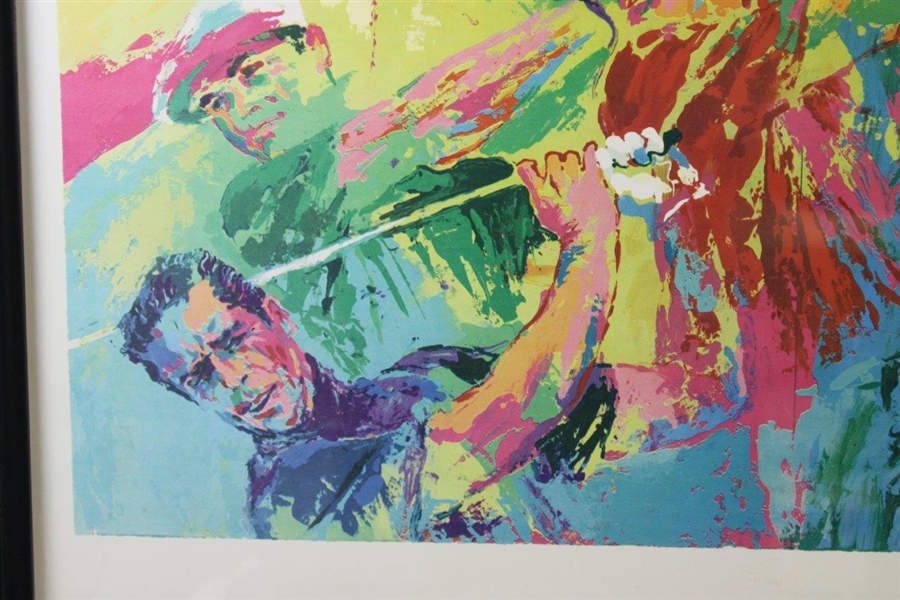 Leroy Neiman Champions of Golf Print Signed by Neiman - Framed JSA ALOA