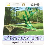 Trevor Immelman Signed 2008 Masters SERIES Badge #Q02469 JSA ALOA