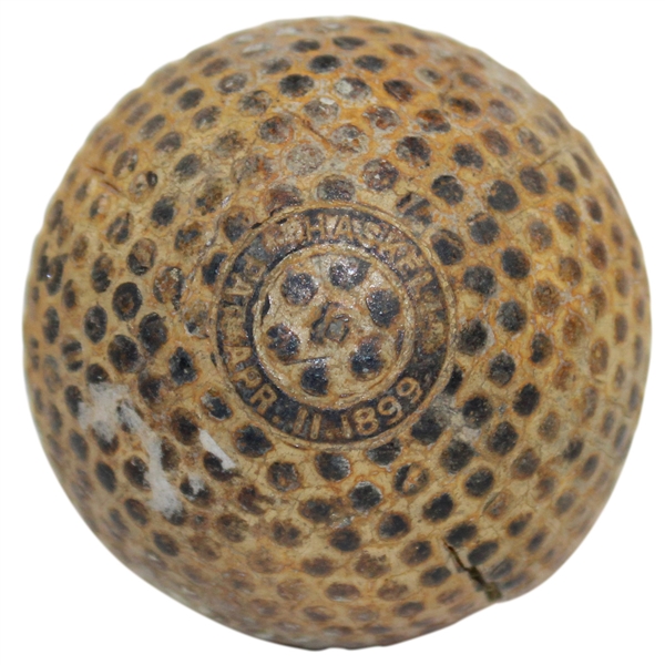Vintage Haskell Pat. Apr. 11, 1899 Bramble Golf Ball