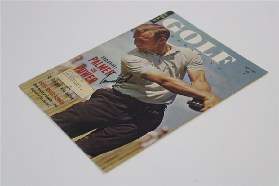 Arnold Palmer Signed 'Golf' Magazine Cover September 1962 JSA ALOA