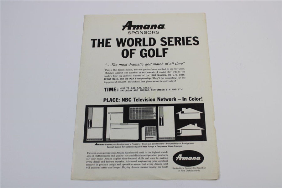 Arnold Palmer Signed 'Golf' Magazine Cover September 1962 JSA ALOA