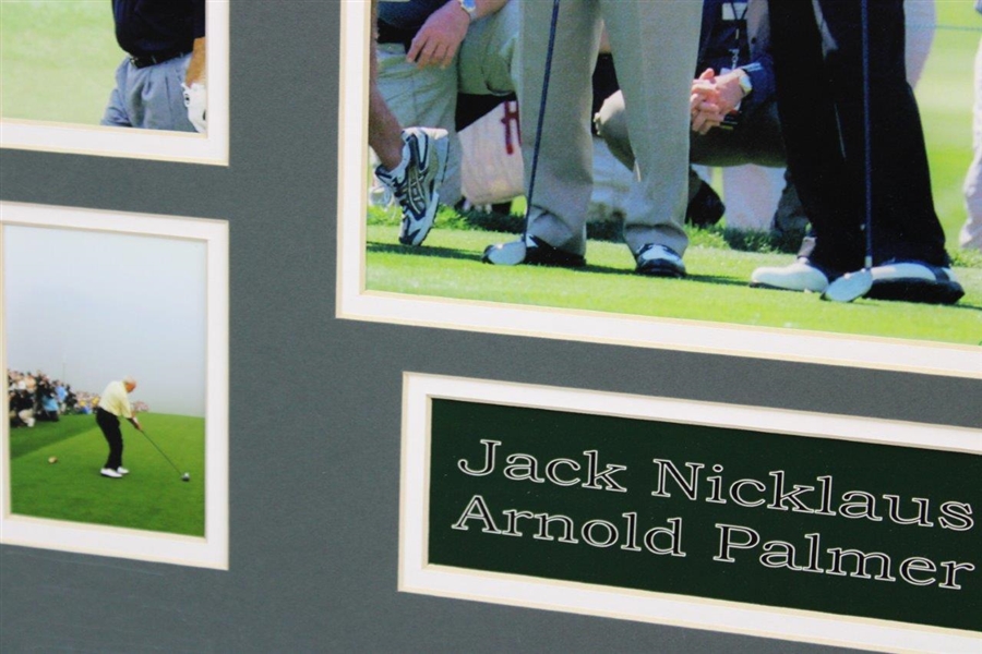 Jack Nicklaus & Arnold Palmer Photo Collage Matted Presentation Piece