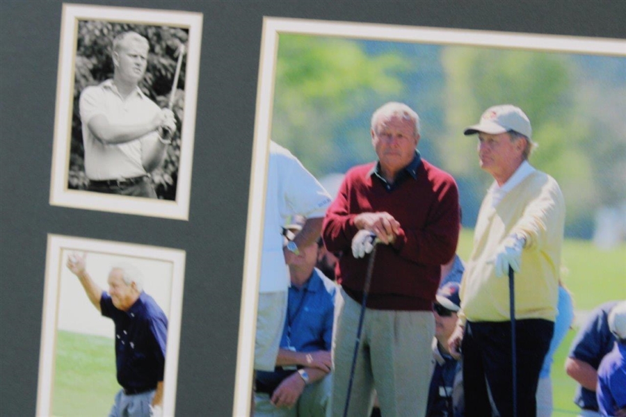 Jack Nicklaus & Arnold Palmer Photo Collage Matted Presentation Piece