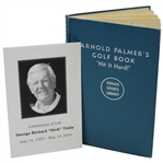 Arnold Palmer Signed Aps Golf Book To Friend Dick Tiddy - Signed Arnie JSA ALOA
