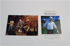 Payne Stewart Signed Golf Journal with Pamphlet, Photo, & Article JSA ALOA