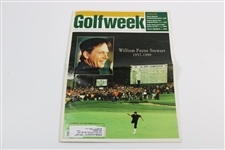 Payne Stewart Signed Golf Journal with Pamphlet, Photo, & Article JSA ALOA