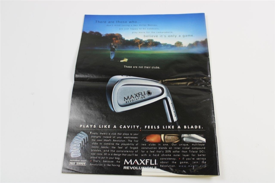 Payne Stewart Signed Golf Journal with Pamphlet, Photo, & Article JSA ALOA