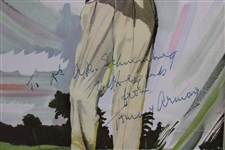 Tommy Armour Signed Photo In Custom Mat JSA ALOA