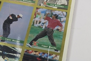 Tiger Woods Legends Sports Memorabilia Magazine with Uncut Sheet of Cards
