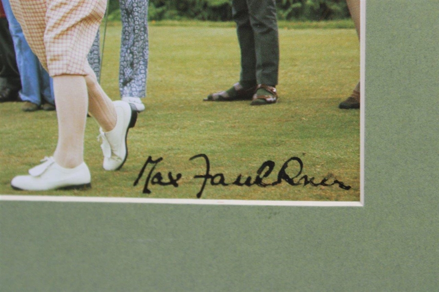 Max Faulkner Signed Photo In Custom Mat JSA ALOA