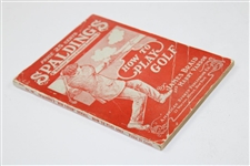 Spalding's 'How to Play Golf' Red Cover Book No. 4R by James Braid & Harry Vardon
