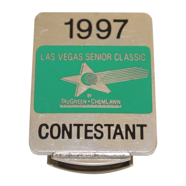 1997 Las Vegas Senior Classic Contestant Badge - Hale Irwin Win