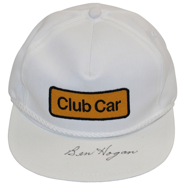 Ben Hogan Signed Club Car Hat JSA ALOA