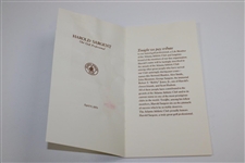 (2) PGA President's Dinner Menus Signed by Yates, Sargent, Black & Others JSA ALOA