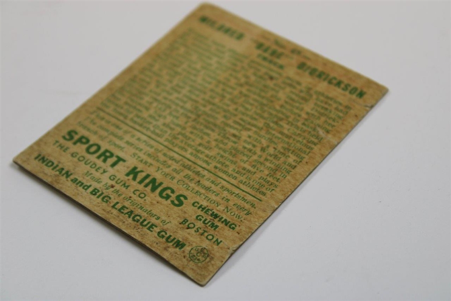 Vintage Babe Zaharias Sports Kings Golf Card