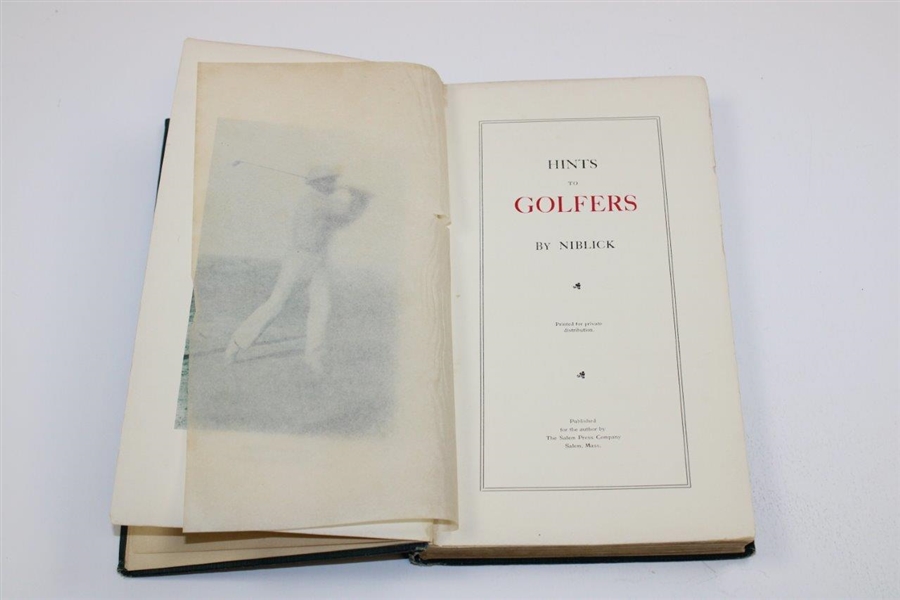 Hints To Golfers By Niblick 5th Edition 1903
