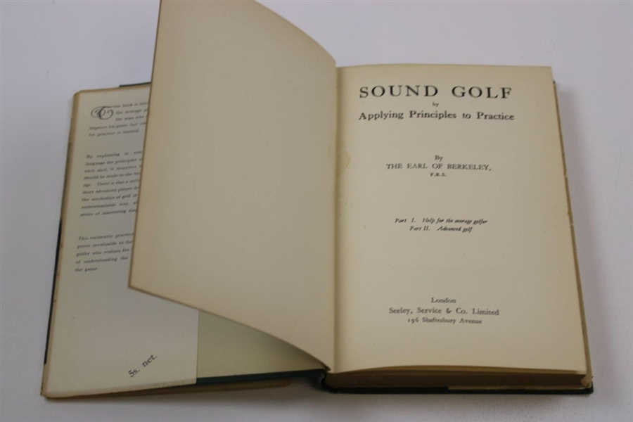 Vintage Rare Golf Book Sound Golf