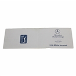 Tiger Woods & Mark O Meara Signed Official Final Rd 1998 Mercedes Championship Scorecard JSA ALOA