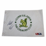 Matt Fitzpatrick Signed 2022 Us Open At The Country Club Embroidered Flag Jsa Cert