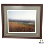 Pastoral Fairway Scene at Links Course Framed Photo