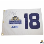 Allen Doyle Signed 1999 PGA Seniors Championship White 18 Flag JSA ALOA