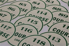 Seventy-Nine (79) Purported 1987 Augusta National Masters Windshield Parking Stickers