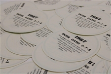 Seventy-Nine (79) Purported 1987 Augusta National Masters Windshield Parking Stickers