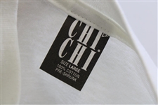 Chi-Chi Rodriguez Signed New with Tags White 'Chi Chi' Size Large Golf T-Shirt - Chi-Chi Rodriguez Collection JSA ALOA