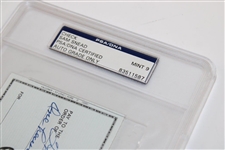 Sam Snead Signed 12/30/1985 Personal Check to The Home Insurance Co. PSA/DNA 83511587 MINT 9