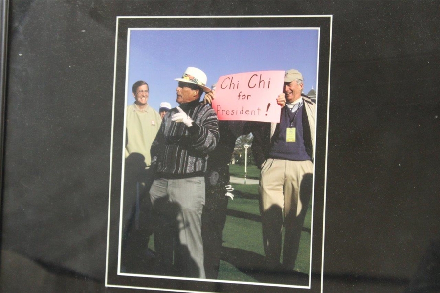 Chi-Chi Rodriguez's Personal 2000 CertainTeed Hall Of Fame Golf Challenge Photo Framed Display