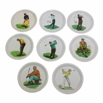Eight (8) Classic Golf Legends Wilson Plates