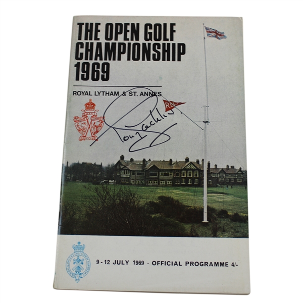 Tony Jacklin Signed 1969 Open Championship Programme JSA ALOA