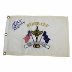 Ben Crenshaw Signed "I Have A Good Feeling About This" Ryder Cup At The Country Club Embroidered Flag JSA ALOA