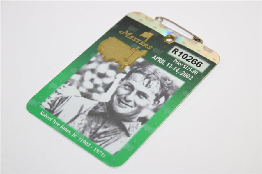 2002 Masters Tournament SERIES Badge #R10266 - Tiger Woods Winner
