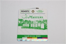2019 Masters Tournament SERIES Badge #R04971 - Tiger Woods Winner