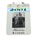 2001 Masters Tournament SERIES Badge #R10266 - Tiger Woods Winner