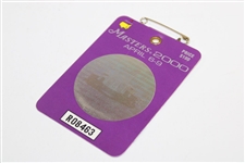 2000 Masters Tournament SERIES Badge #R08463 - Vijay Singh Winner