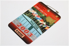 2003 Masters Tournament SERIES Badge #R10352 - Mike Weir Winner