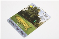 2007 Masters Tournament SERIES Badge #R12136 - Zach Johnson Winner