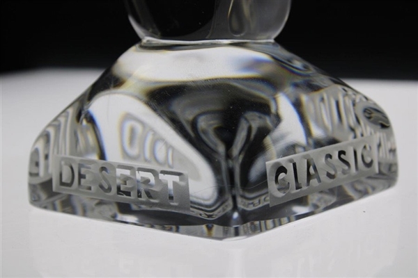 1973 Bob Hope Classic Glass Pro-Am Winner's Trophy From Arnold Palmer's Final Win