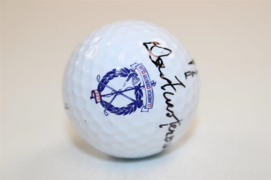 Dow Finsterwald Signed Llanerch Country Club Logo Golf Ball JSA ALOA
