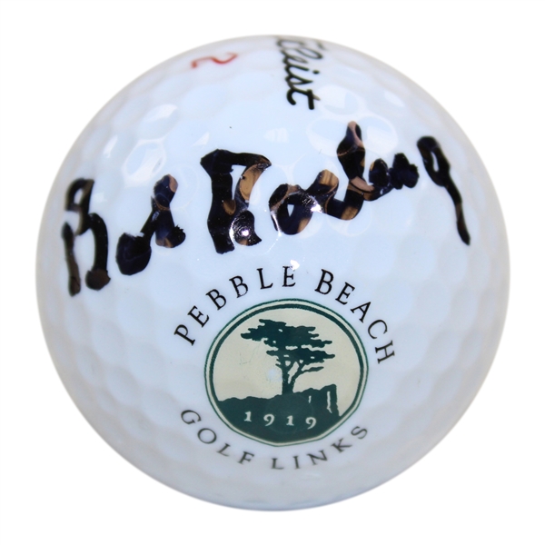 Bob Rosburg Signed Pebble Beach Golf Links Logo Golf Ball - Site of '61 Bing Crosby Win JSA ALOA
