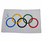 Nelly Korda Signed Olympic Golf Flag 2020/2021 Gold Medalist JSA ALOA
