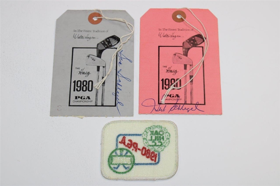 Lot of 2 1980 Pga Championship Tickets And 1 Patch (Nicklaus Win)